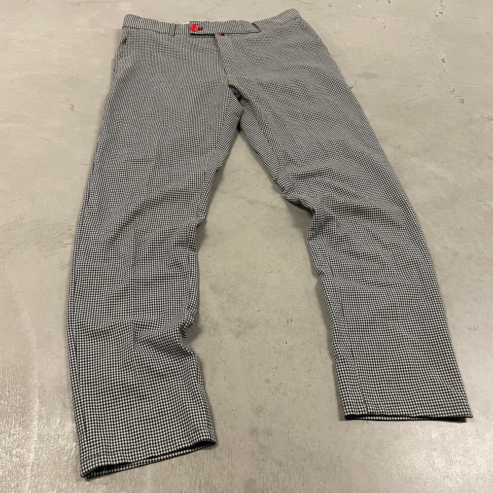 Y2K checkered score dress pants 33x29